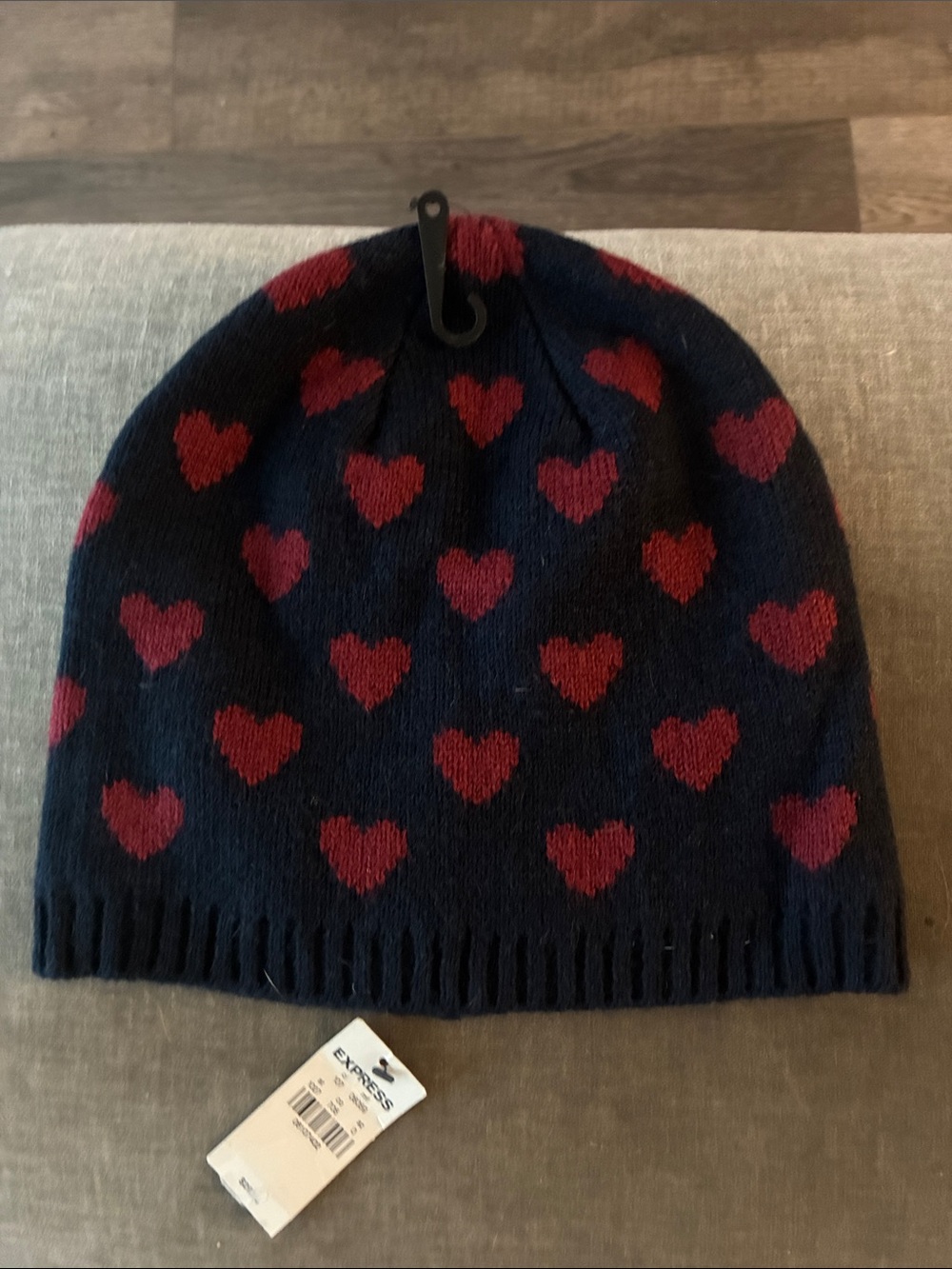 3 for $15 🦋🦋 Express Navy Beanie with Red Heart Motif NWt